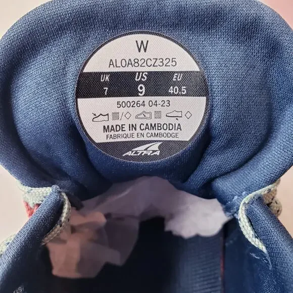 Altra Torin 7 Running Shoes EGO Max Midsole AL0A82CZ325 Teal Pink Women's US 9 - Picture 2 of 14